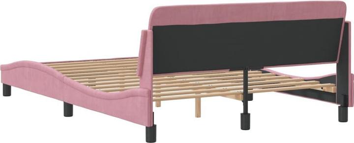 Produktbild vidaXL Bettgestell mit Kopfteil Samt (140 x 190 cm)