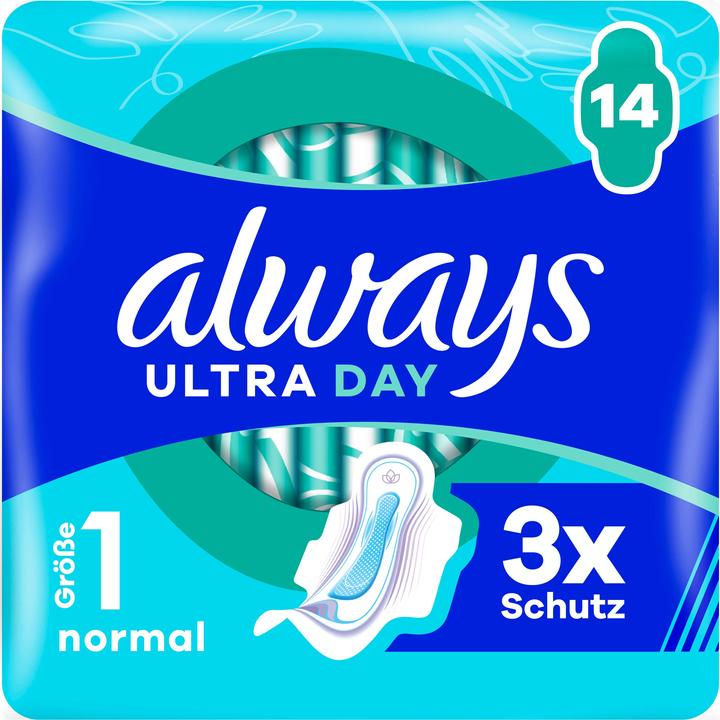 Actual product image Always Ultra pad normal with wings (14 x, Sanitary pads)
