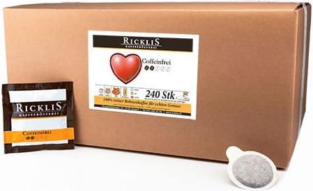 Produktbild RickliS Kaffeerösterei Coffeinfrei (240 x Port.)