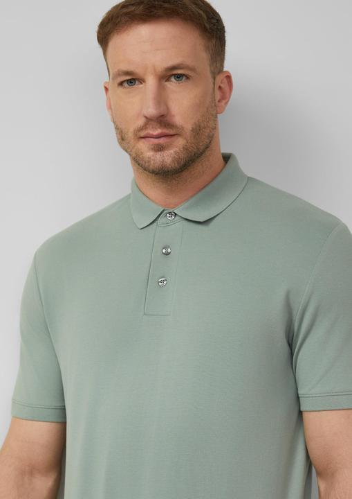 Produktbild s.Oliver Poloshirt aus elastischem Baumwollmix-Piqué (M)
