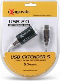 Actual product image Hamlet 5-metre Usb 2.0 Extender Extension with Active Repeater (5 m, USB 2.0)