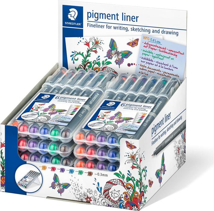 Produktbild Staedtler Finelinerpigmentliner308 (Schwarz, 1x)