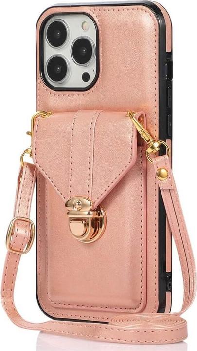 Image du produit Cover-Discount iPhone 14 Pro Max- Étui avec pochette rose (Apple iPhone 14 Pro Max)