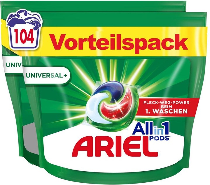 Ariel All-in-1 (104 Washing cycles, Pods)