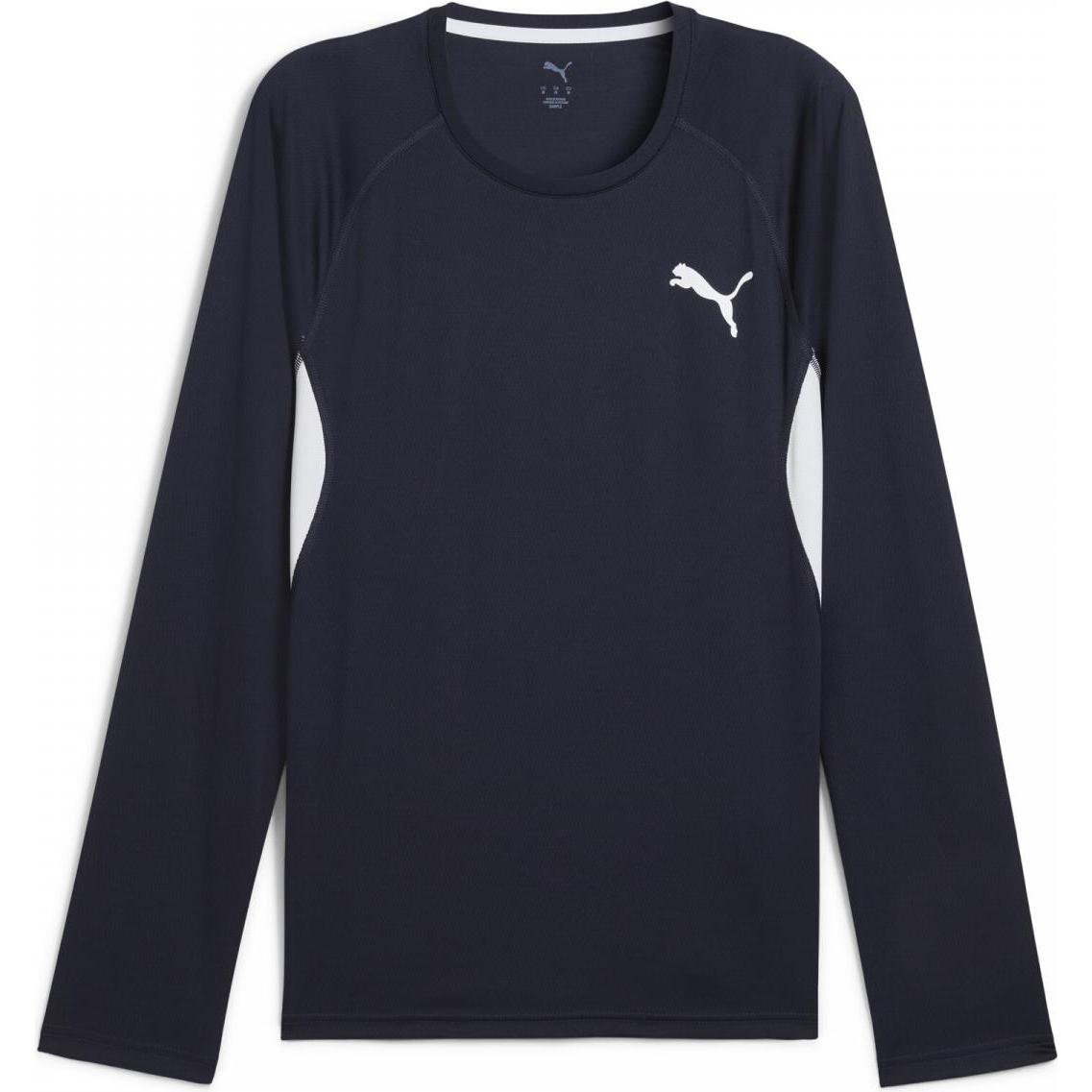 Puma, Herren, Sportshirt, M Cross The Line Ls Tee 3.0 (XXL), Weiss, XXL