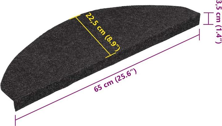 Actual product image vidaXL Treppenmatte (65 x 22.50 cm)