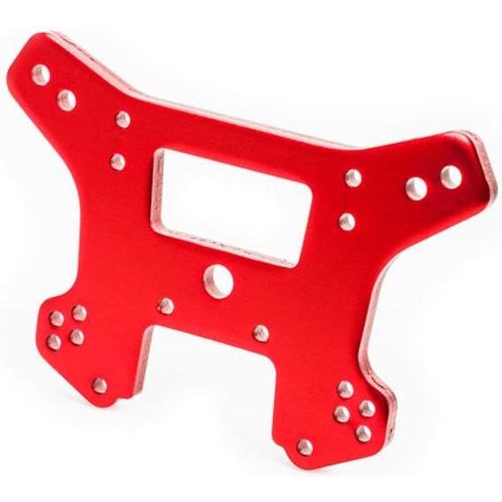 Traxxas ponte dell'ammortizzatore anteriore in alluminio 6061-t6 anodizzato rosso