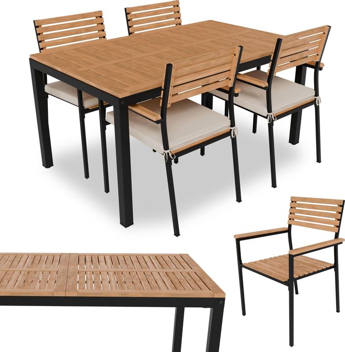 Produktbild Juskys Gartengarnitur (150 x 90 x 74 cm)