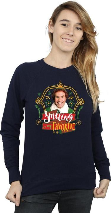 Actual product image Elf Womens/Ladies Buddy Smiling Sweatshirt (L)