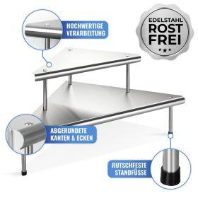 Image du produit Wenko Étagère d'angle de cuisine Massivo Duo - Argenté