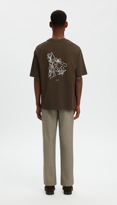 Produktbild Selected Print T-Shirt mit Rundhalsausschnitt (L)