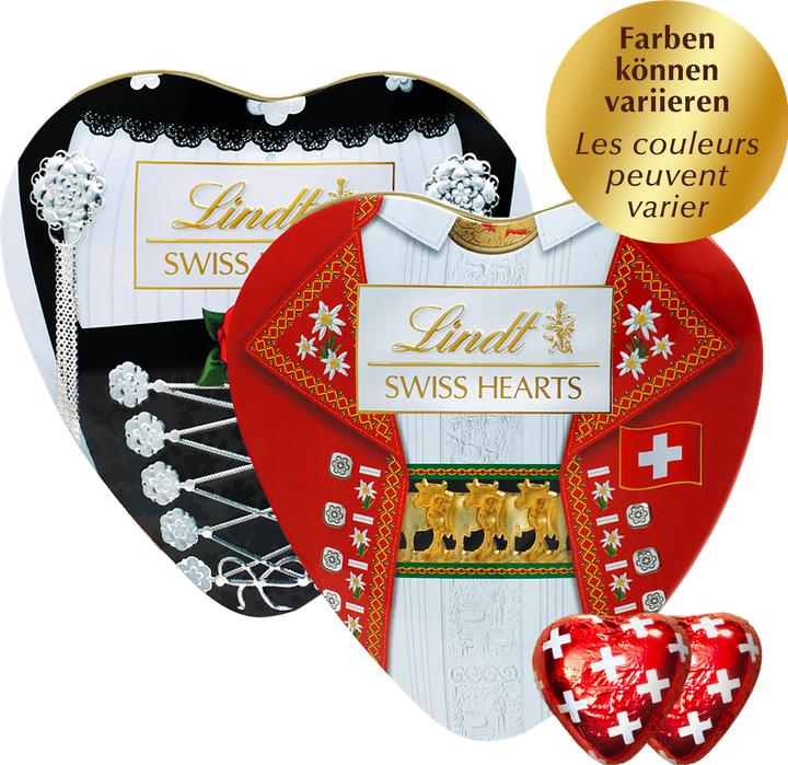 Image du produit Lindt Souvenir Coeurs Lait Boîte Coeur Edition Costume Traditionnel (90 g)
