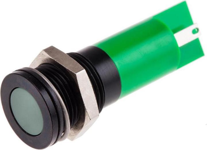 Produktbild RS PRO LED 14mm Chromblende 24Vdc Grün
