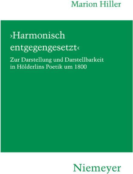 Produktbild Harmonisch entgegengesetzt' (Deutsch, Marion Hiller, 2008)