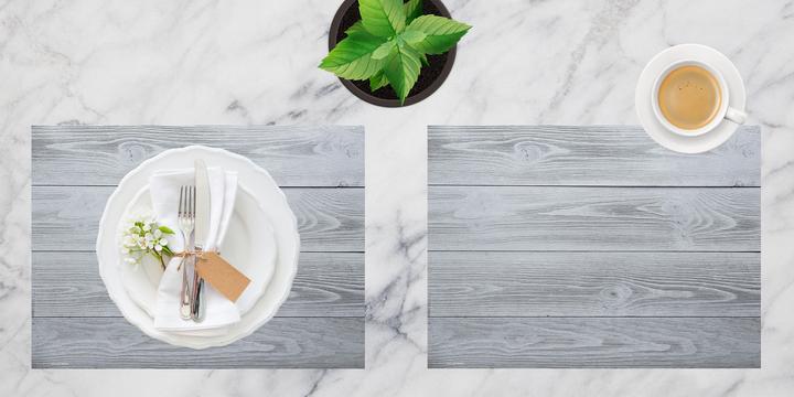 Produktbild CoverYourDesk Tischset Graue Holzbretter Hintergrund