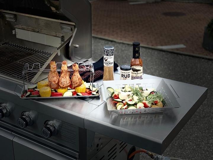 Actual product image BBQ Master Chicken Thigh Holder (Wing Rack)