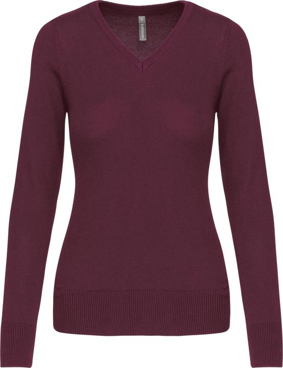 Kariban Damen V-Ausschnitt Pulli