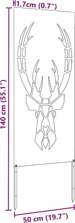 Produktbild vidaXL Gartensichtschutz (50 cm)