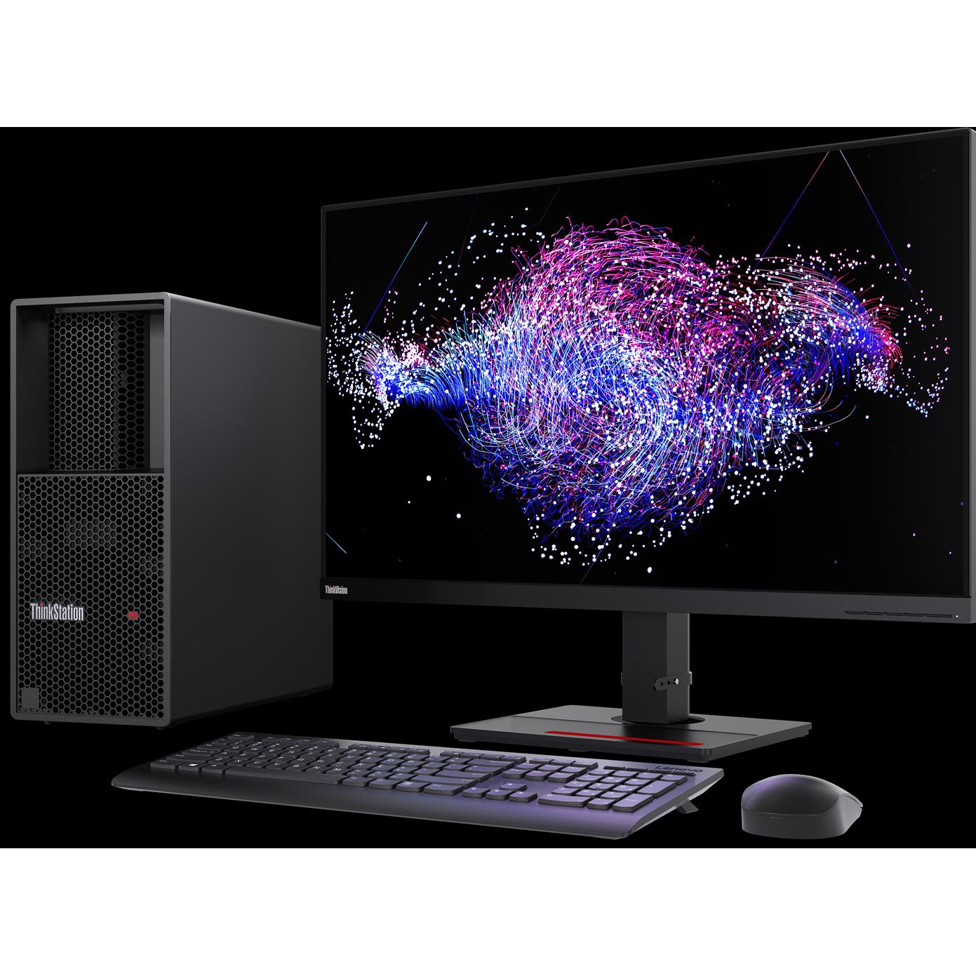 Thumbnail - Lenovo TS/ThinkStation P3 TWR I714700K16Gx2W11P (Intel Core i7-14700K, 32 GB, 1000 GB, RTX A2000), PC, Schwarz