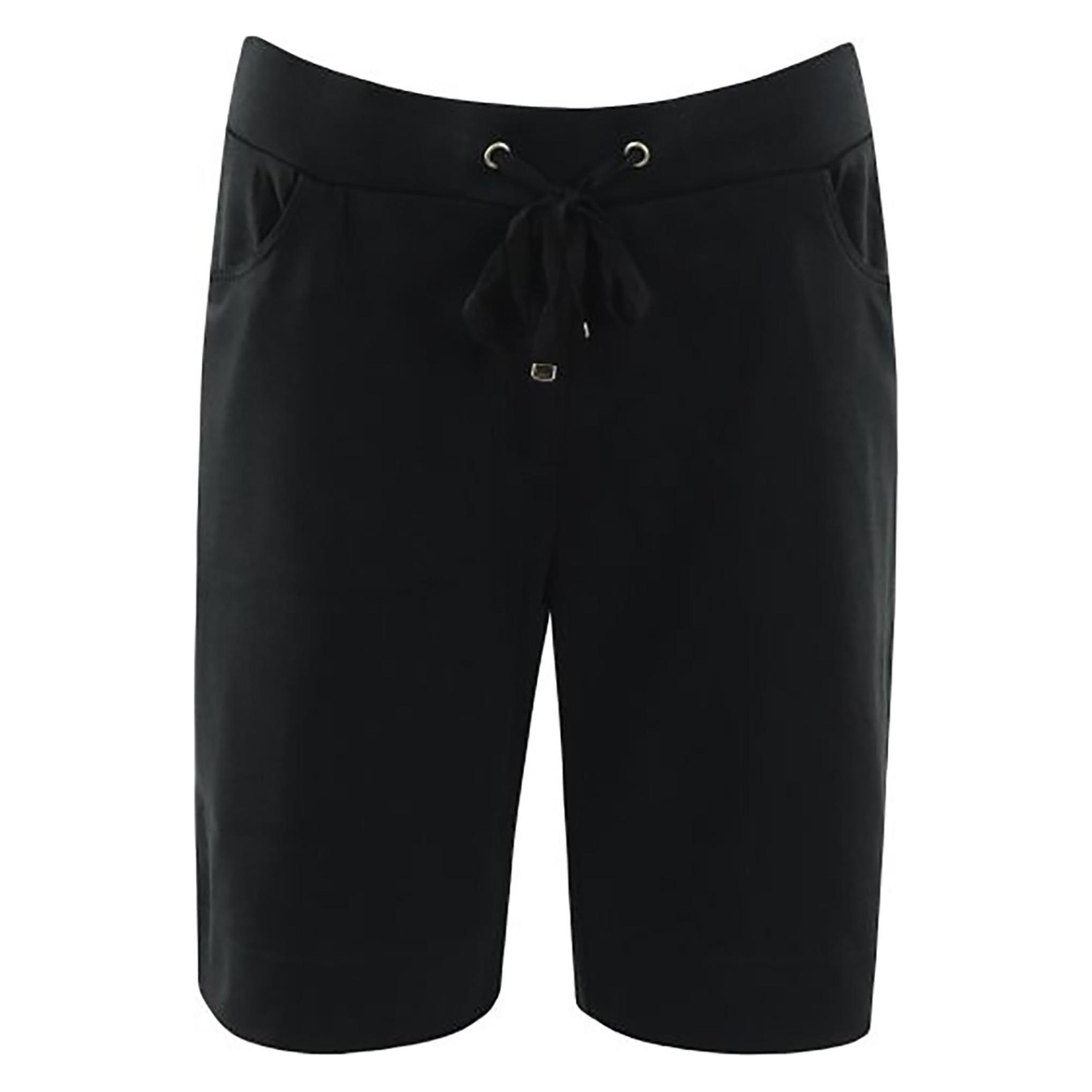 Hajo, Damen, Shorts, Jogginghose Sportlich Bequem Sitzend - 16147, Schwarz, (3XL)