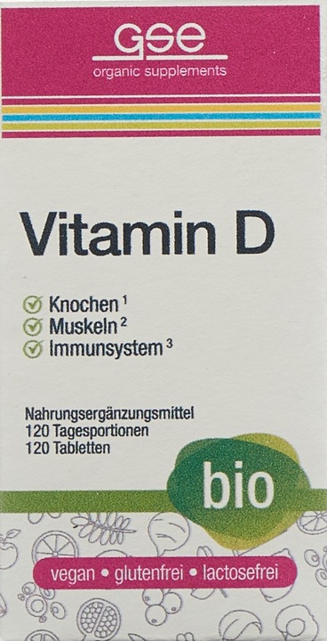 Produktbild GSE Vitamin D Compact Bio Tabl (60 Stück, Tabletten, 123 g)