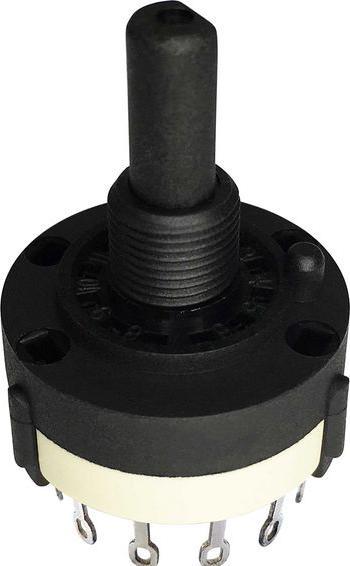 Actual product image RND Components Rotary step switch, poles %3D 3, positions %3D 4, 30°, panel mounting