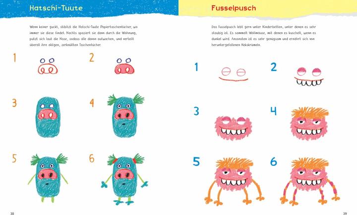 Actual product image 71 ½ schrecklich schöne Monster malen. Lustige Ungeheuer Schritt für Schritt selber zeichnen. Für (German, Norbert Pautner, 2019)