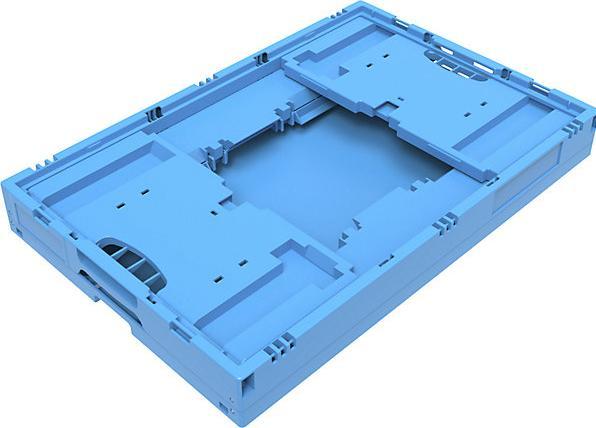 Produktbild Walther Faltbox aus Polypropylen, Inhalt 44 l, ohne Deckel, blau, stapelbar (40 cm, 41.40 l, 1x)