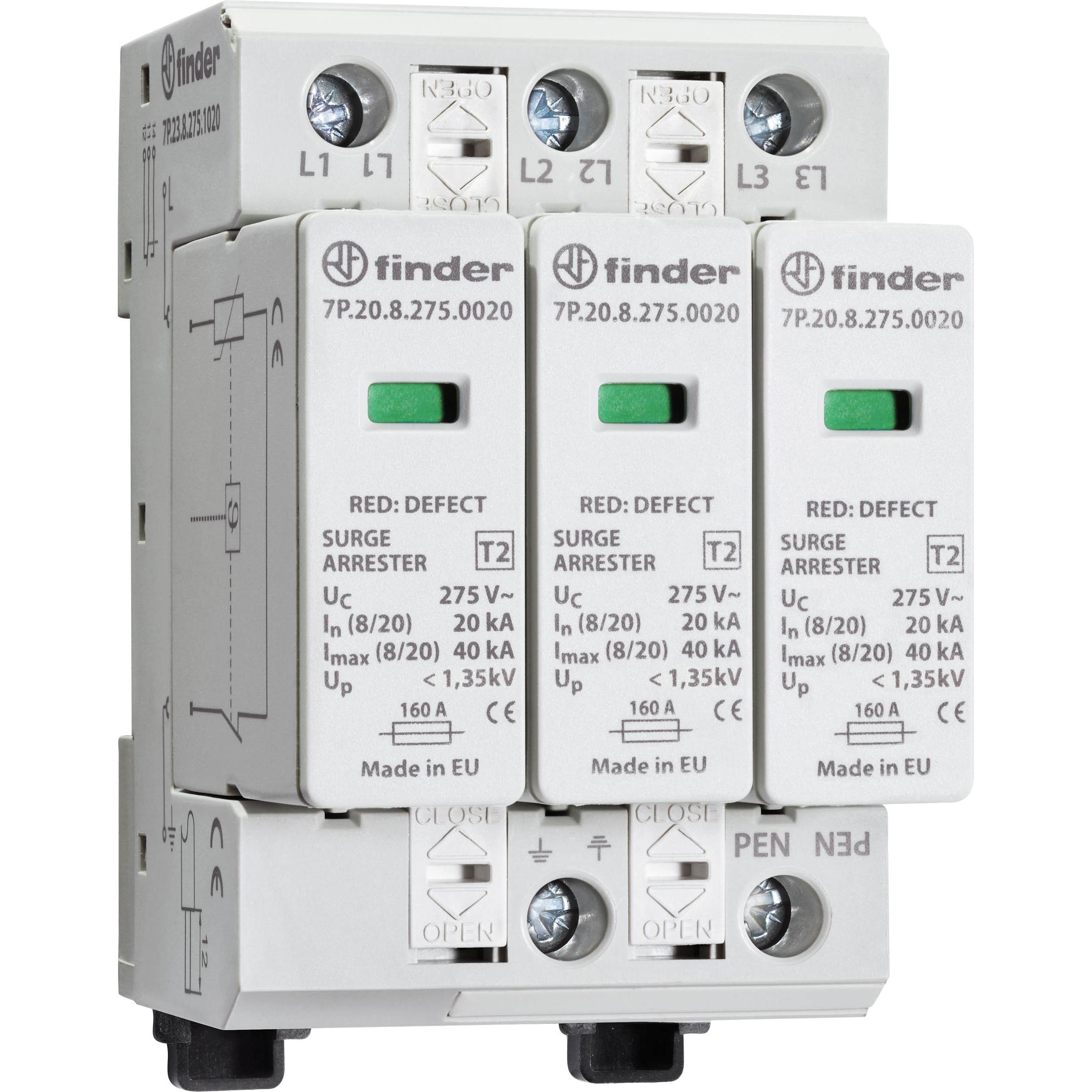 Finder: Protezione da Sovratensioni - Scaricatore Tipo 2 Ü