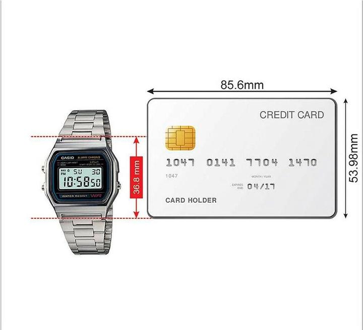 Actual product image Casio Vintage A158wea-1ef (Digital watch, 36.80 mm)