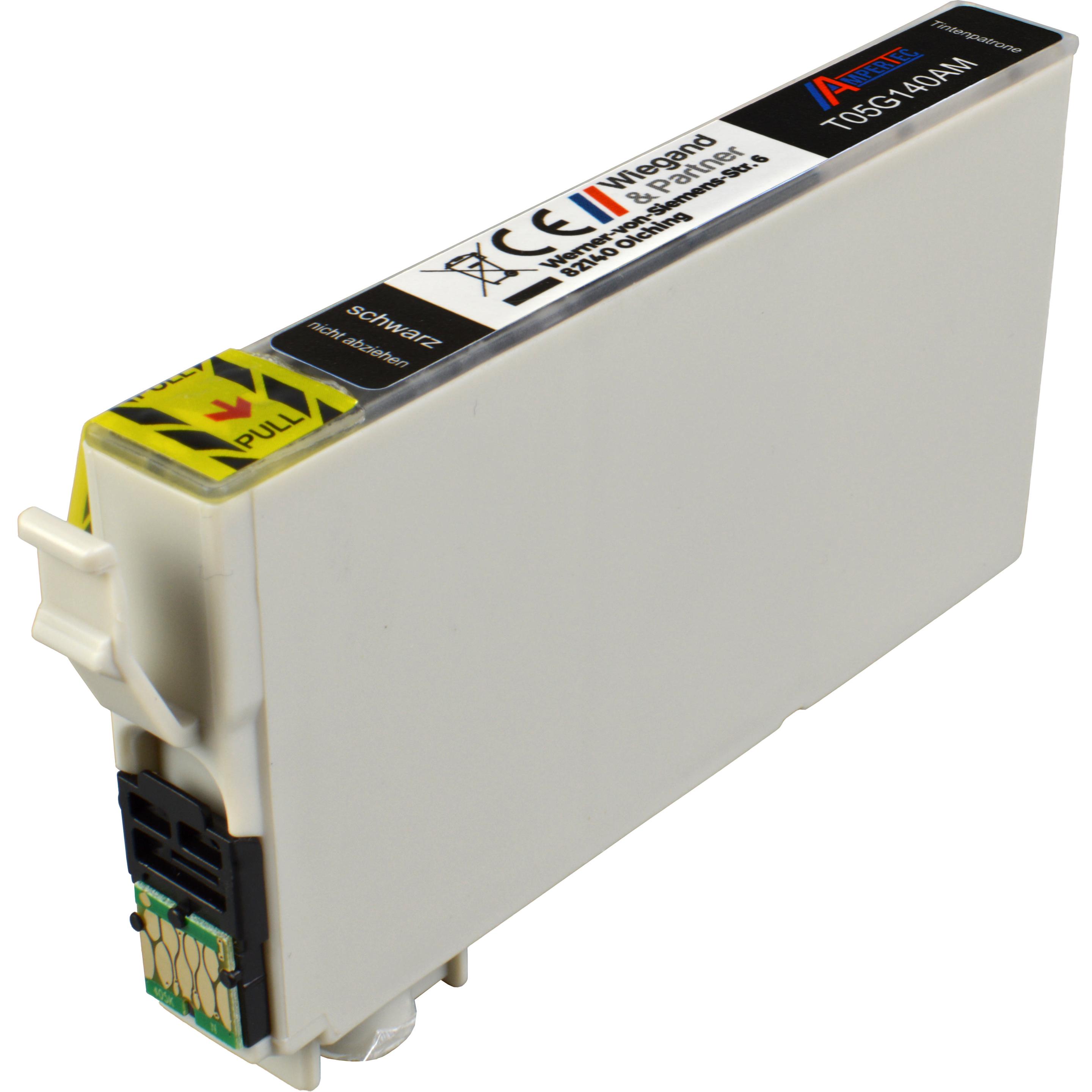 Ampertec, Druckerpatrone, Tinte ersetzt Epson C13T05G140 schwarz 405 (BK)