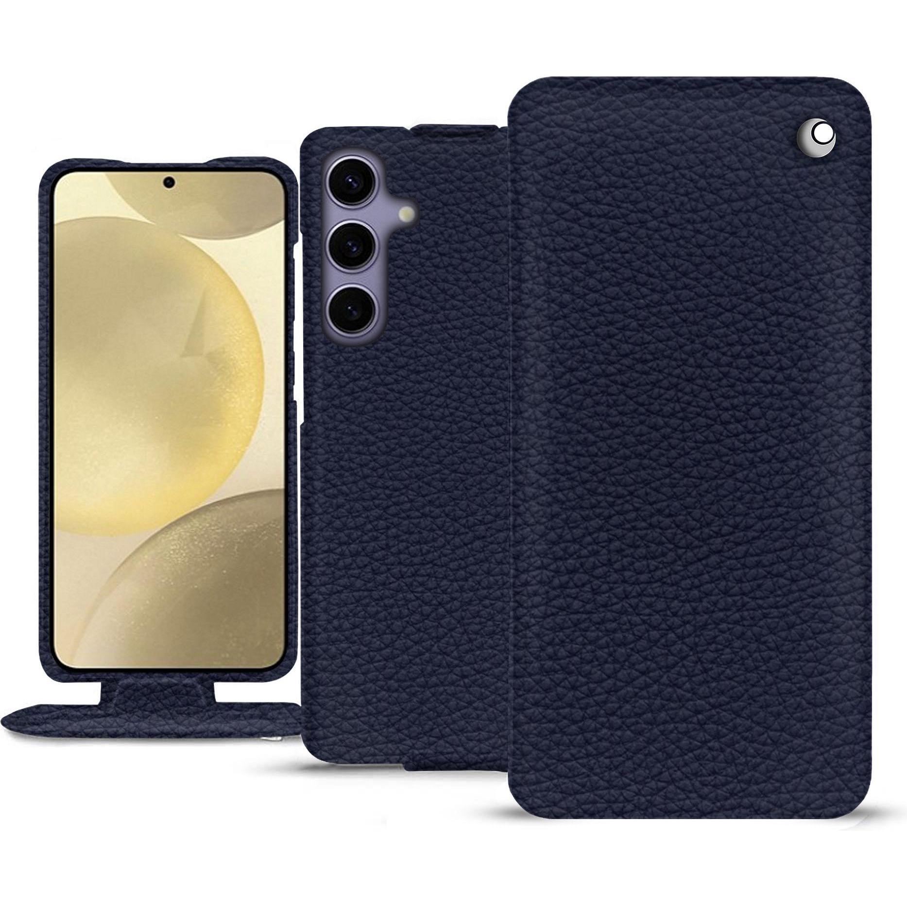 Noreve Lederschutzhülle vertikal (Samsung Galaxy S24+), Smartphone Hülle, Violett