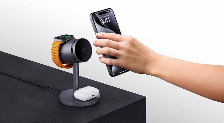 Image du produit Aukey MagFusion 3-en-1 Pro (15 W)