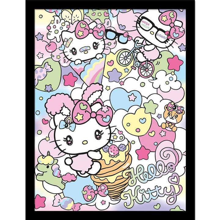Image du produit Hello Kitty - Poster encadré HARAJUKO (30 x 40 cm)