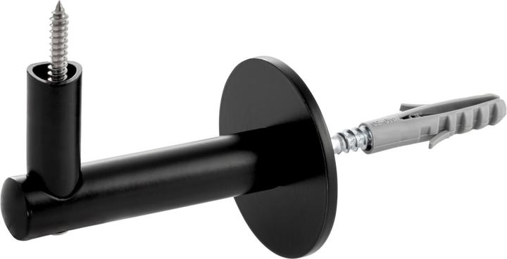 OK-Line Handlaufhalter 05 Schwarz, mit Wandschei (Steel)