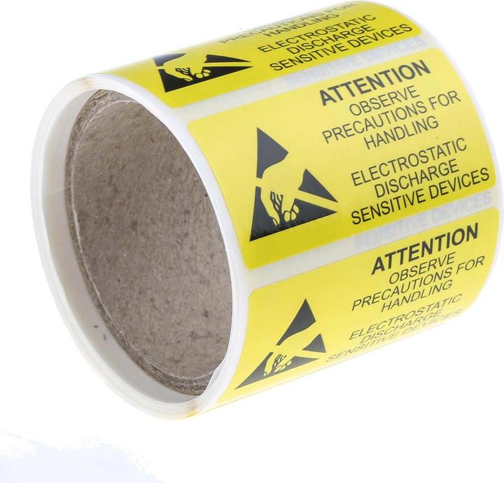 Produktbild RS PRO ESD WARNING LBL-V 25X45MM