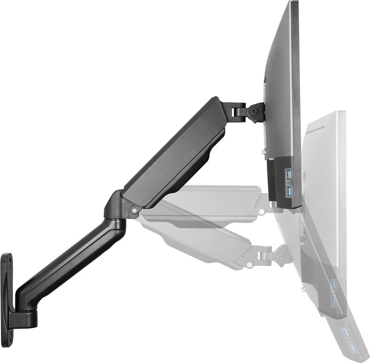 Actual product image Digitus Assmann electronic single gas spring monitor wall mount (Wall, 32")