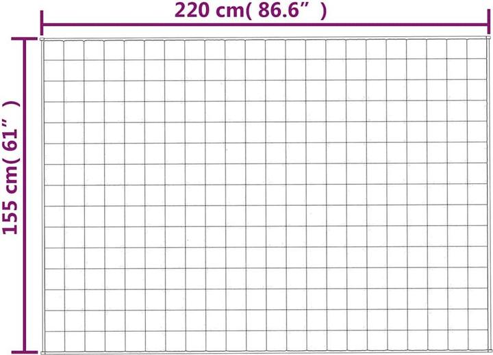 Immagine prodotto vidaXL Gewichtsdecke (220 x 155 cm)