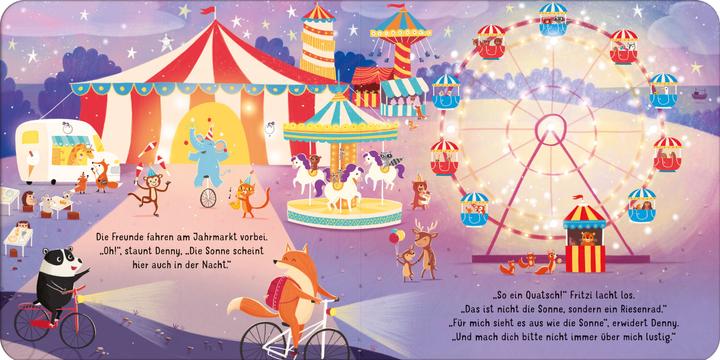 Productafbeelding Mein leuchtendes Bilderbuch: Der Dachs entdeckt die Lichter der Stadt (Duits, Sam Taplin, Róisín Hahessy, 2023)