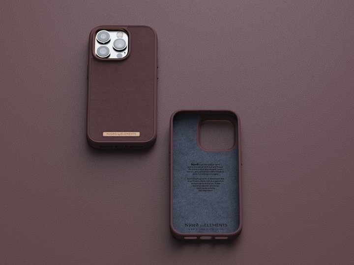 Produktbild Njord Genuine Leather Case Iphone 14 (Apple iPhone 14 Pro)
