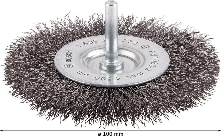 Produktbild Bosch Professional Zubehör PRO Metal clean Scheibenbürste, gerader Schaft, 100 x 0,3 mm
