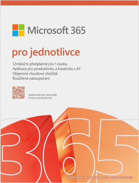 Produktbild Microsoft 365 Personal FY25H2 Mac/Win, 1 year, CZ (1 User, 12 Monate)