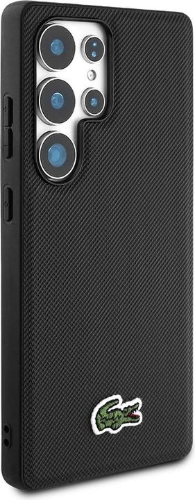 Image du produit Lacoste Case Iconic Petit Pique Woven Logo CBDY Strap MagSafe to Samsung Galaxy S25 Ultra black (Samsung Galaxy S25 Ultra)