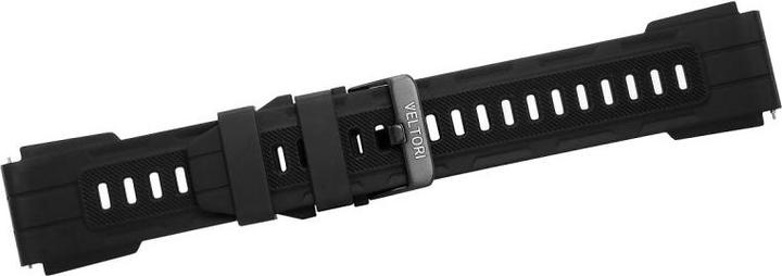 Actual product image Monroe Pasek do Smartwatcha Męskiego VELTORI VT130 22mm VTP130 (22 mm, Silicone, Stainless steel)