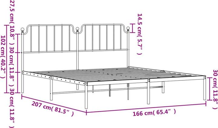 Image du produit vidaXL Bettgestell (160 x 200 cm)