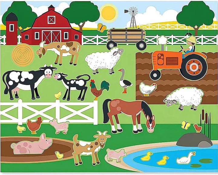 Produktbild Melissa & Doug Melissa Reusable Sticker Pad - Habitats (150 Sticker)