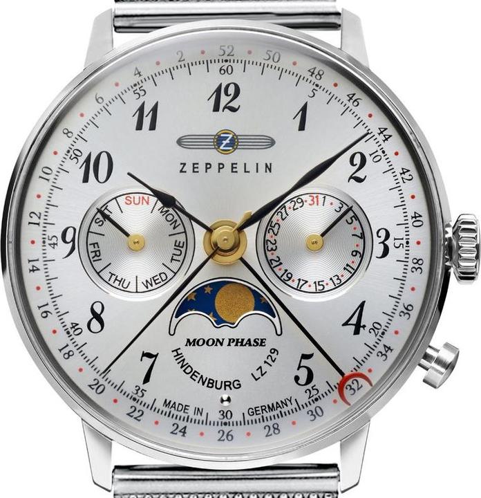 Actual product image Zeppelin LZ129 Hindenburg Moon Phase Lady (Analogue wristwatch, 36 mm)