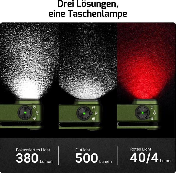 Actual product image Olight 12974 Oclip Pro green Mobile small light LED green