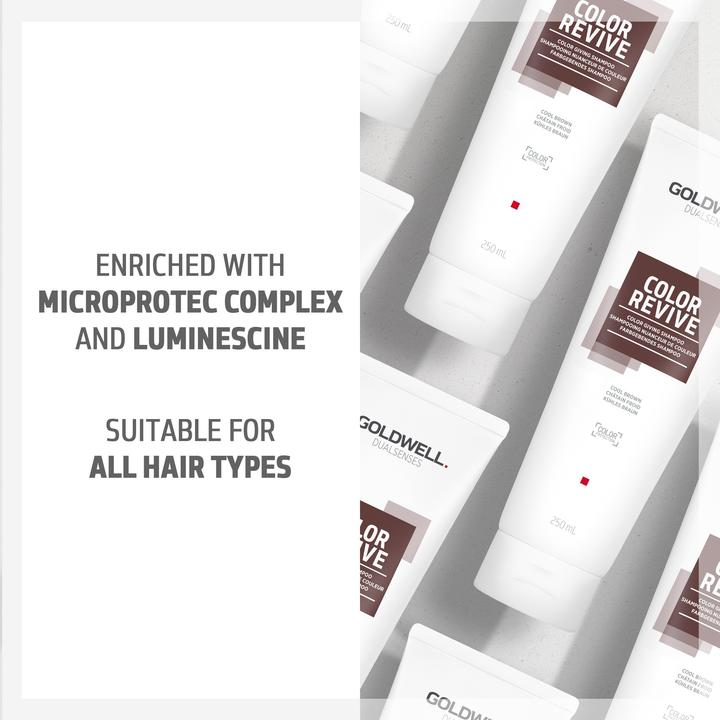 Image du produit Goldwell Shampooing Color Revive Color Giving Shampoo Cool Brown (Shampoing liquide, 250 ml)