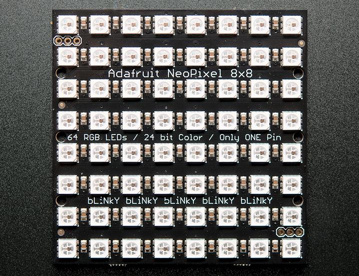 Produktbild Adafruit NeoPixel NeoMatrix 8x8 64 RGB LED Pixel Matrix